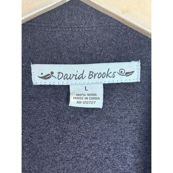 David Brown Women's Size Large Brown Biker Look Knitted Zipper Sweater EUC - Picture 3 of 5